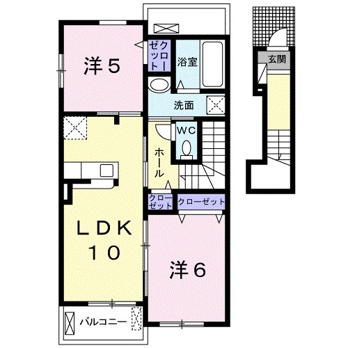 ベラルーチェＢ 間取り図