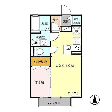 クレール御殿 間取り図