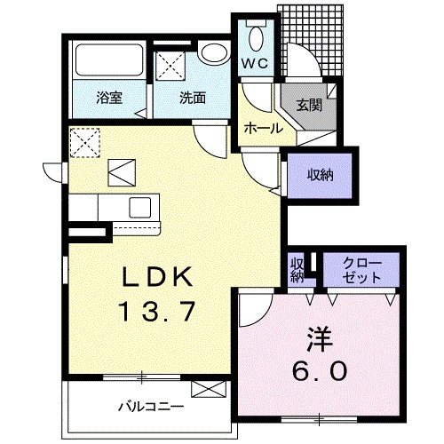 ラルーシュ 間取り図