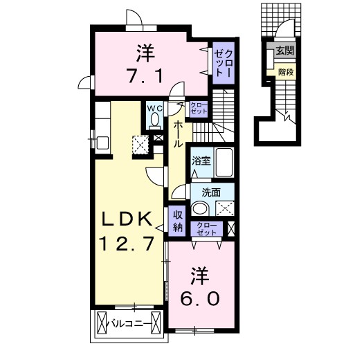 ソレイユ・Ｓ　Ⅰ 間取り図