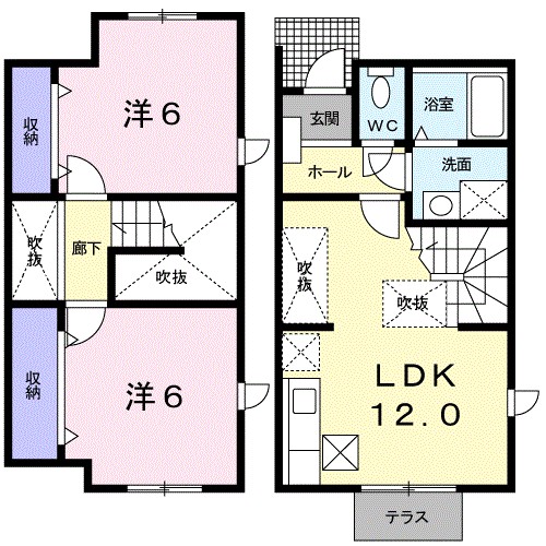 ピーノ・ファミールＡ 間取り図