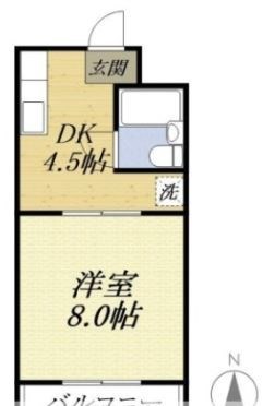 ハイツベア細江 間取り図