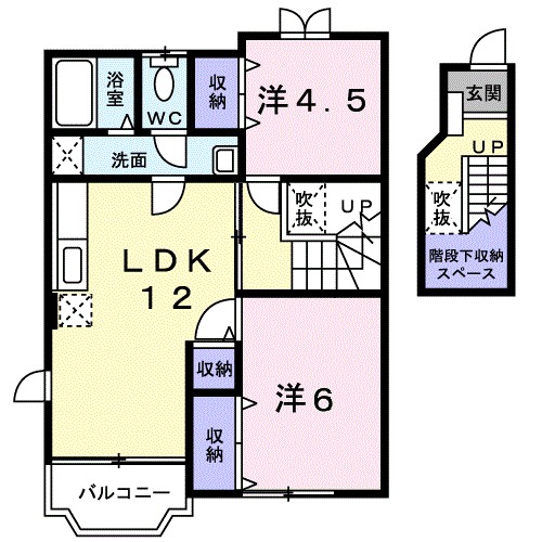 サンパティークＡ 間取り図