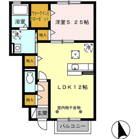 パークハイツ幸 間取り図