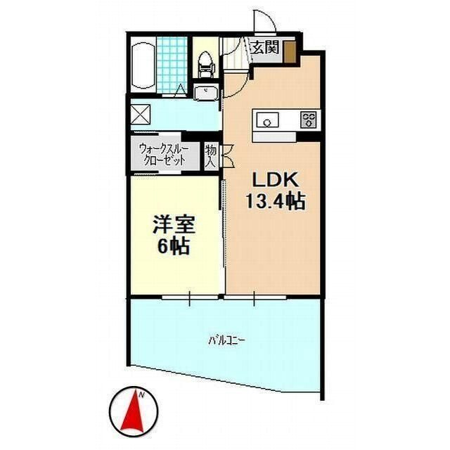 棒屋第16住吉ハイツ 203号室 間取り