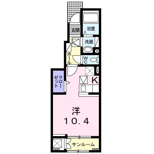 フルール　ドゥ　ペッシュ 間取り図