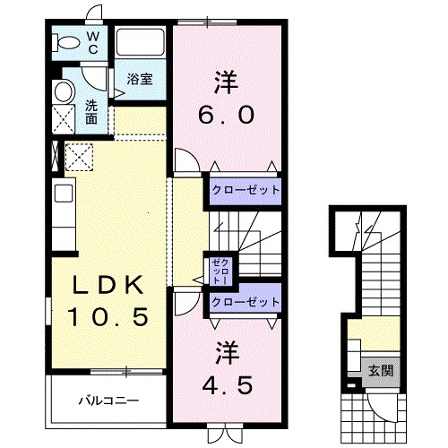 ラ・エスティーム 間取り図