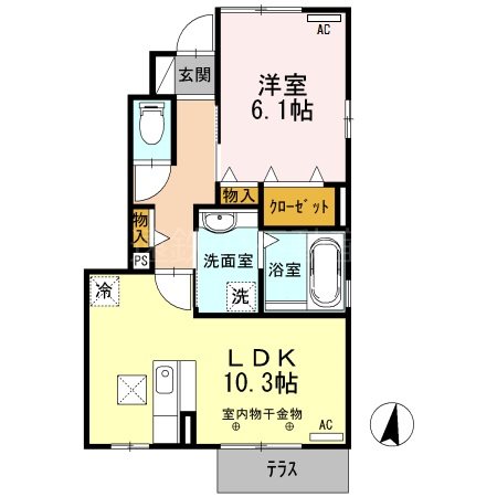 パストラルB 間取り図