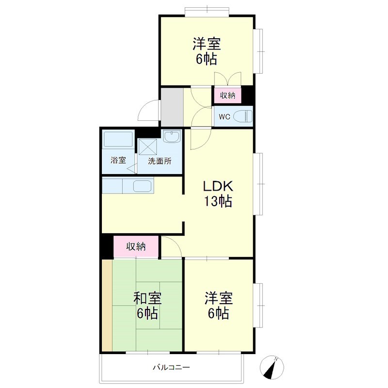 東海ホーム鴨江 間取り図