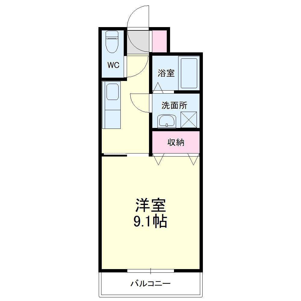 野中第6マンション 間取り図