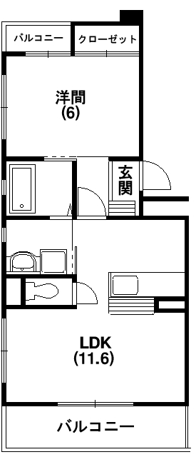 グレイスⅡ 間取り図