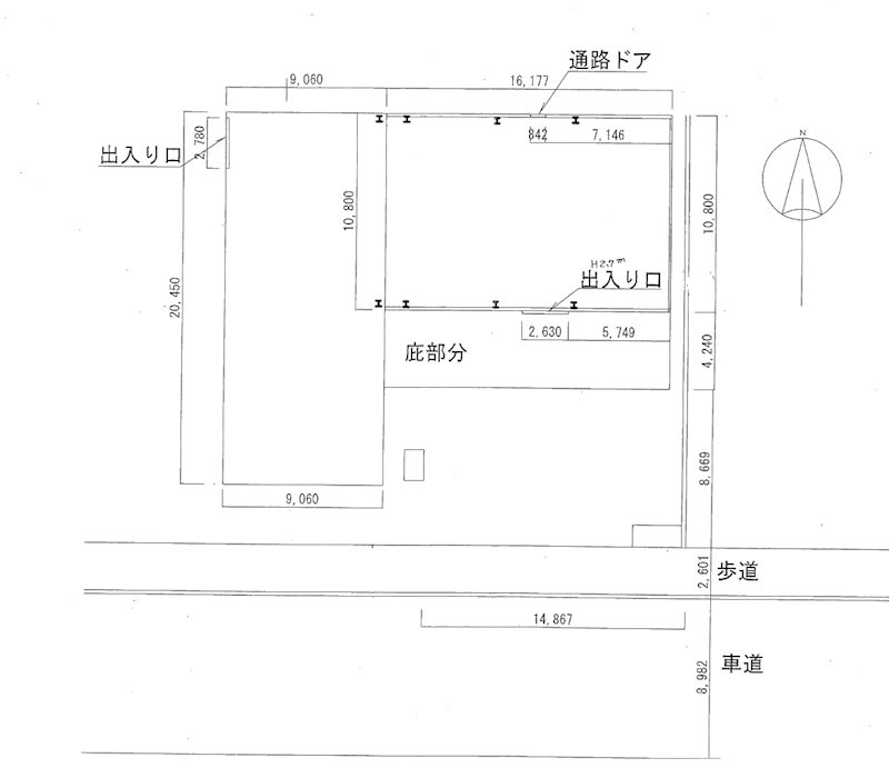 福田910貸倉庫 間取り