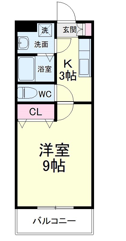 ヴィヴァーチェ若林 間取り図