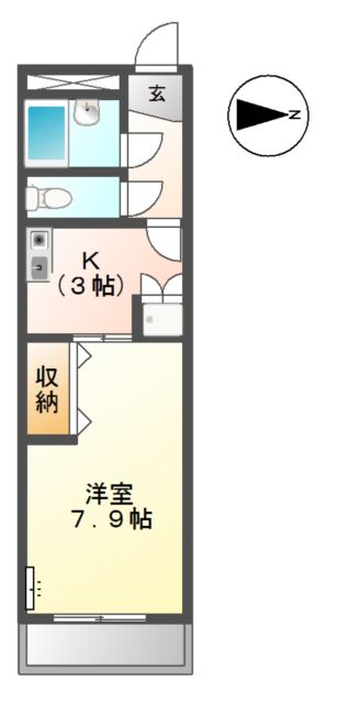 ハイツホウジョウ 間取り図