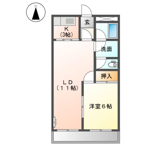 プチフラッツⅠ 間取り図