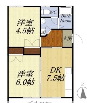 サンハイム幸 間取り図