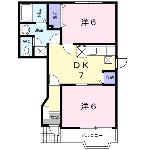 サニーフォレストＢ 間取り図