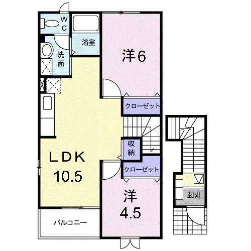 クラージュ 間取り図