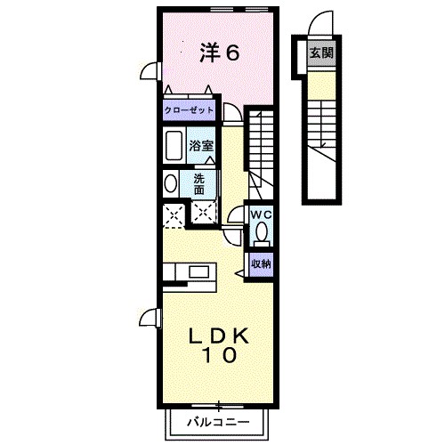 あすなろＡ 203号室 間取り