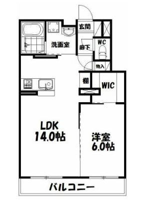 ロゼッタ和合 402号室 間取り