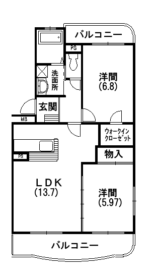 ファミーユ和合 間取り図