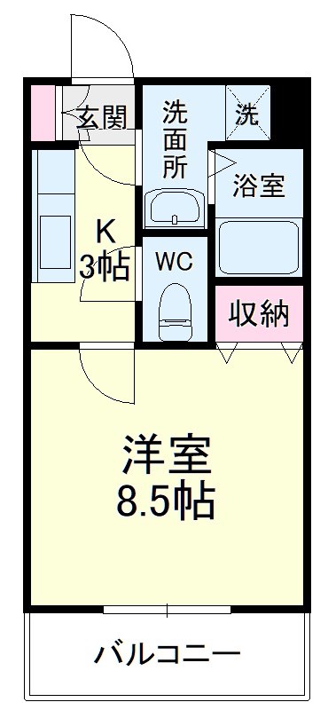 Bell－ku（ベルク） 202号室 間取り