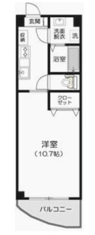 Sun　Curcuma（サンシャローム） 301号室 間取り