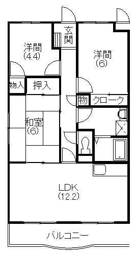 マ・メゾン蜆塚 間取り図