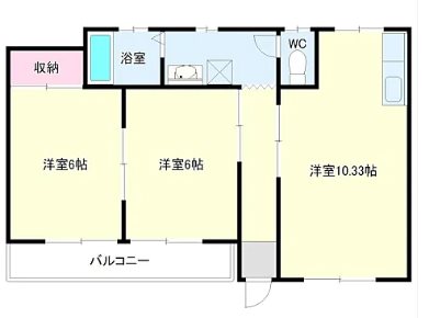 コーポブルースカイ 間取り図