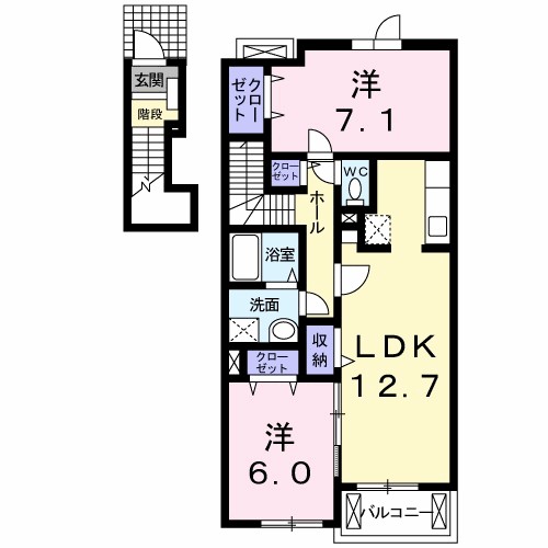 ラ・ソレイユ 間取り図