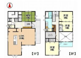 野口町160-1一戸建 間取り図