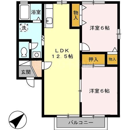 ヴァンセジュールⅠ 間取り図