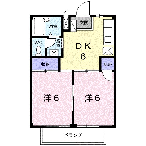 シティハイツ今之浦Ａ 間取り図