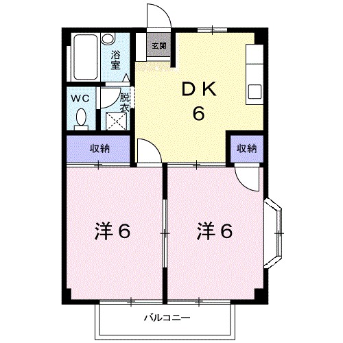 シャルマンＢ 間取り図