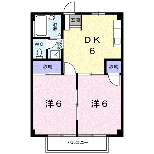 キャピタル涼松 間取り図