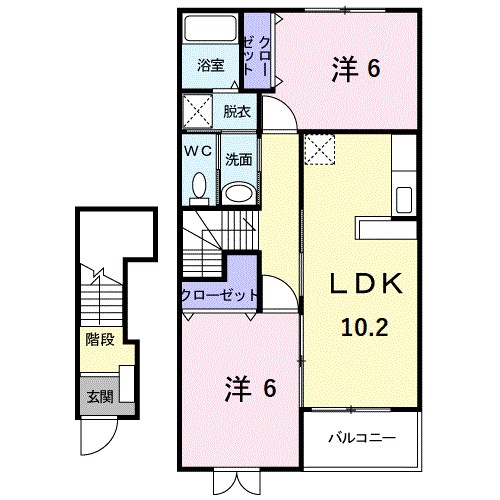 ラ・テールⅠ 間取り図