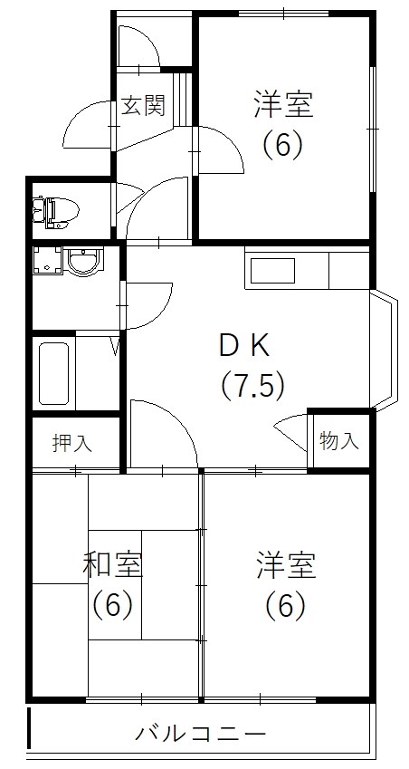 広沢プラーザ 間取り図