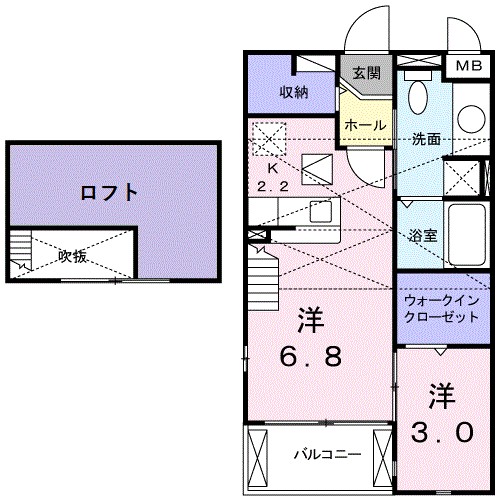 フィオーレ西都 間取り図