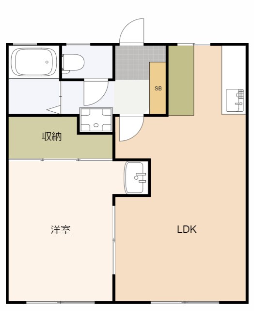 小倉ハイツ 間取り図