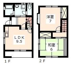 高橋様テラスハウス 間取り図