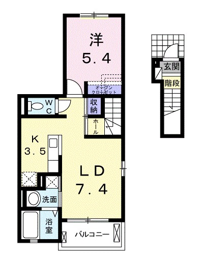 クラージ　Ⅱ 間取り図