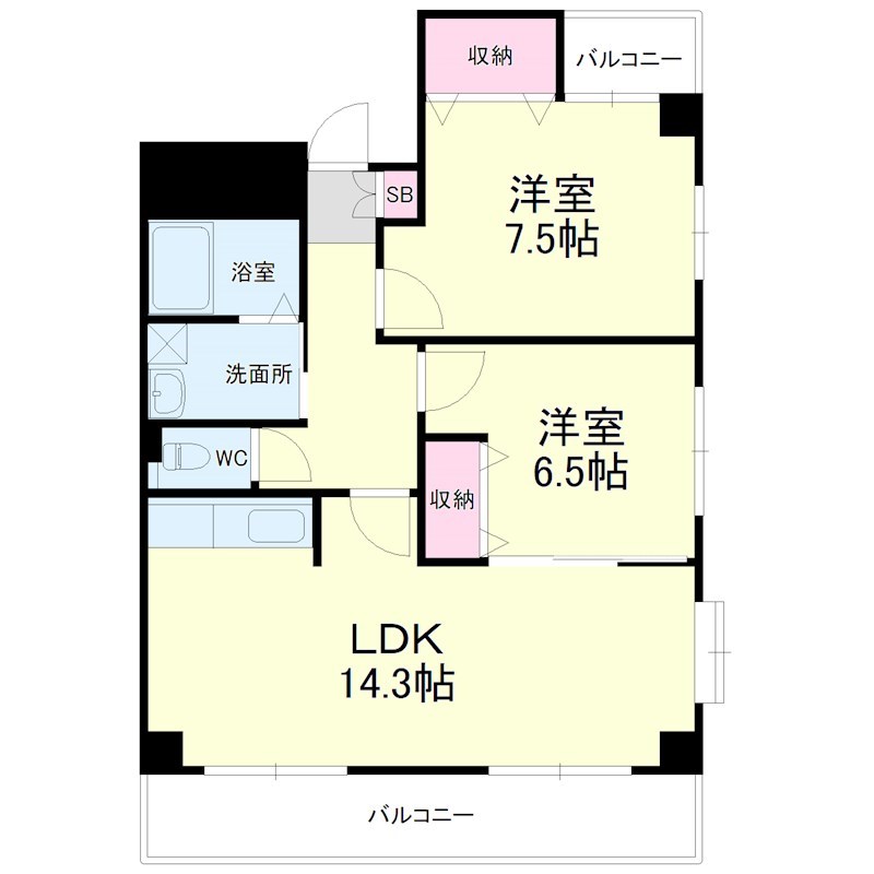 ロイヤルハイツ掛川 間取り図