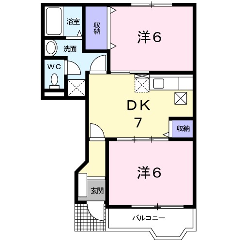 サニーフォレストＡ 間取り図