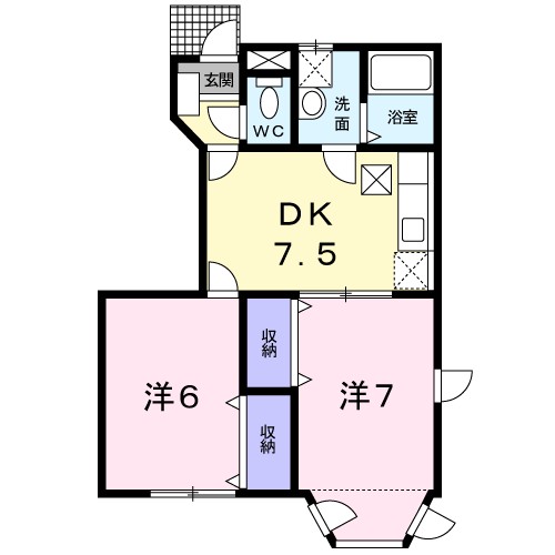 カーサ・ジラソーレ 間取り図