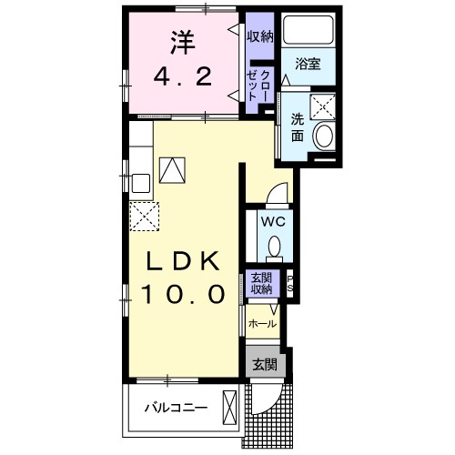 ヒュッゲ 間取り図