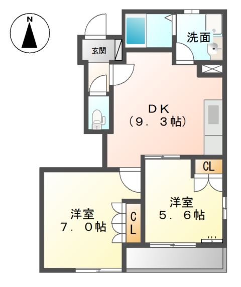 ロココプランＡ 間取り図