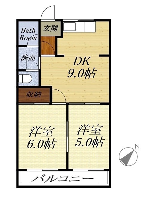 ポートアイランドTⅡ 201号室 間取り