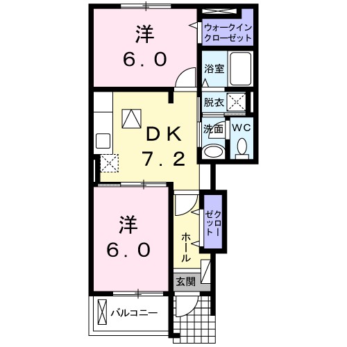 ハピネス 間取り図