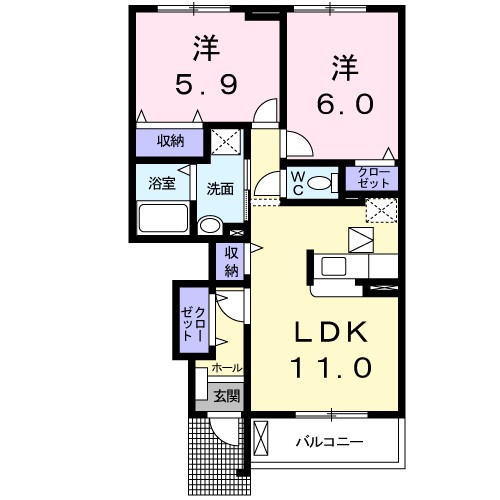 デスパシオⅡ 間取り図