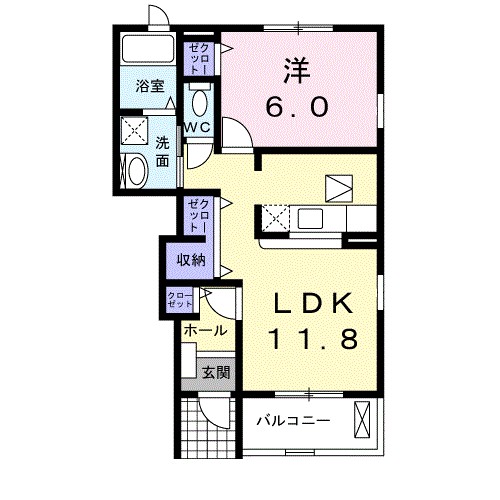 クレマチスⅤ 間取り図